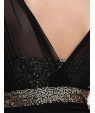 Women's Sexy Deep-v Sequined Bodycon Mini Dress