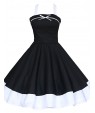 Women's Halter 50s Vintage Plus Sizes Swing Dress