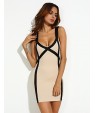 Women's Sexy Bodycon Party Plus Sizes Micro Elastic Sleeveless Above Knee Dress (Microfiber)